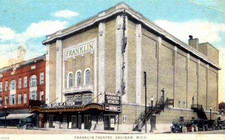 Franklin Theatre - Old Post Card Of Franklin (newer photo)